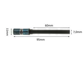 Papierboor RT1 7mm x 60mm