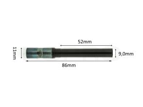 Papierboor RT1 9mm x 52mm