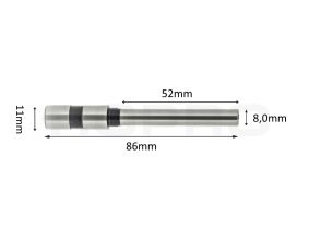 Papierboor Standaard 8mm x 52mm