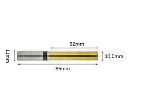 Papierboor titanium coating 10mm x 52mm