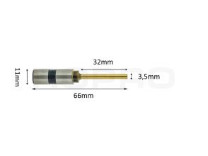 Papierboor titanium coating 3,5mm x 32mm
