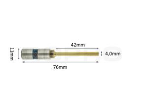 Papierboor titanium coating 4mm x 42mm