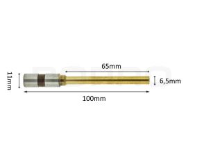 Papierboor titanium coating 6,5mm x 65mm