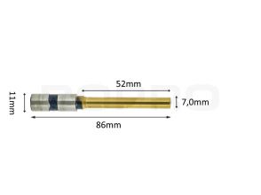 Papierboor titanium coating 7mm x 52mm