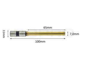 Papierboor titanium coating 7mm x 65mm
