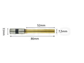 Papierboor titanium coating 7,5mm x 52mm