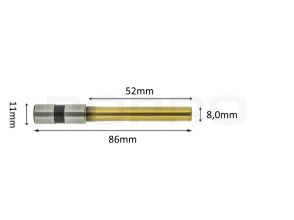 Papierboor titanium coating 8mm x 52mm