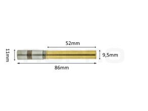 Papierboor titanium coating 9,5mm x 52mm