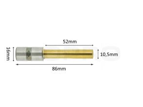Papierboor titanium coating 10,5mm x 52mm L