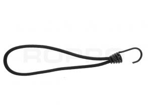 Qfix Spanelastiek met haak Basic zwart 6x250 mm
