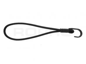 Qfix Spanelastiek met haak SDH zwart 6x250 mm