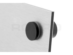 Afstandhouders aluminium zwart 15x15 met linkse draad