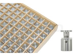 Edelstahl Abstandhalter 304 15x15 madenschraube Karton 100St