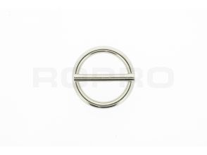 Ronde ring met pin 25x4mm vernikkeld