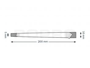 Wiebelaar 200 x 5/16 mm, transparant, beide zijde PE-foamdot