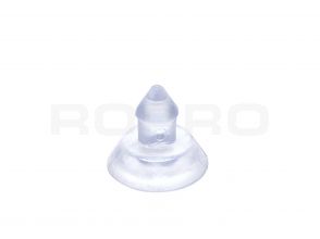 Ventouse Ø 14 mm avec bouton, 12 mm haut