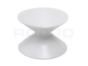 Ventouse double (diabolo) 50 mm blanc
