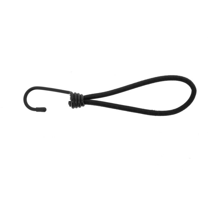 Qfix Bungee loop with hook Basic black 6x180 mm Qfix Bungee loop with hook Basic black 6x180 mm