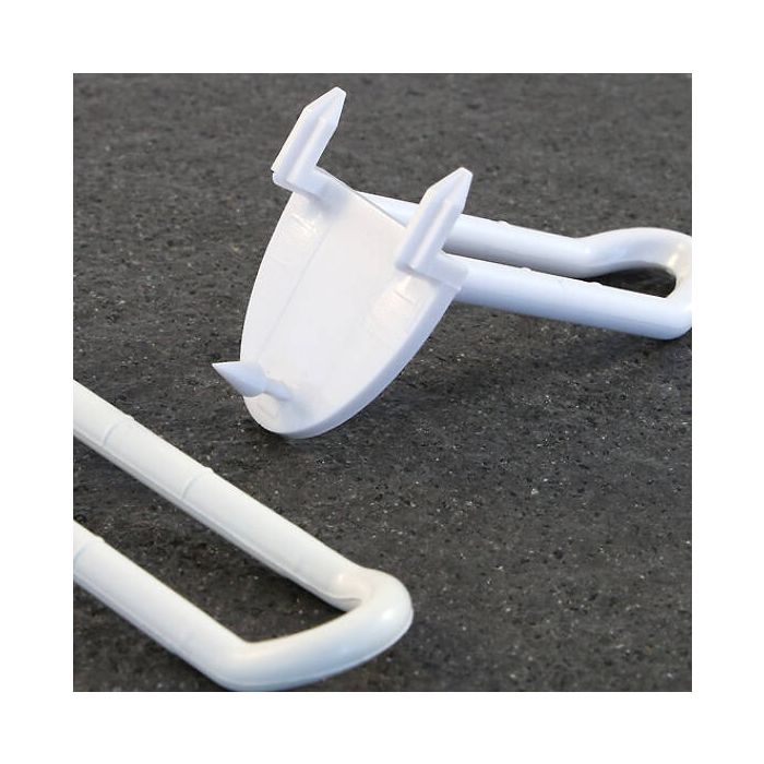 double prongs with automatic insertion hook, length 200 mm, double prongs with automatic insertion hook, length 200 mm,