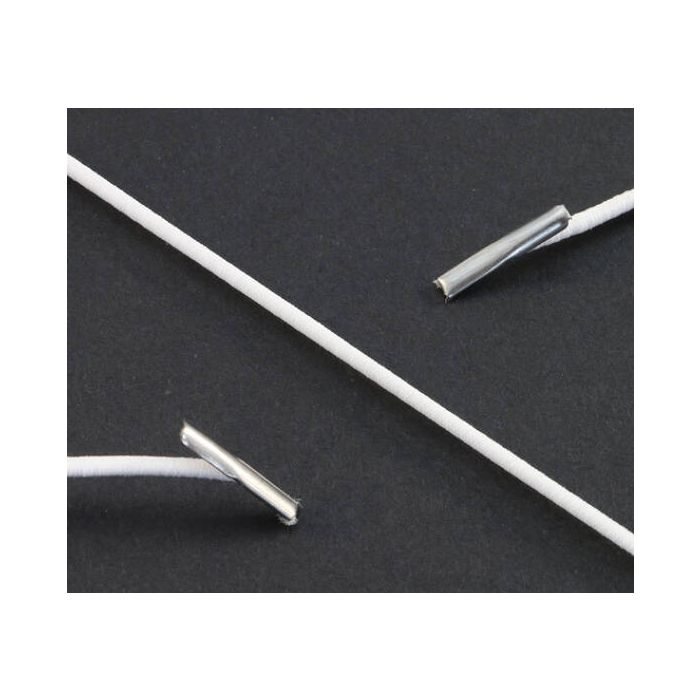 Elastisch koord met metalen T einden 2.2x230 wit Elastisch koord met metalen T einden 2.2x230 wit