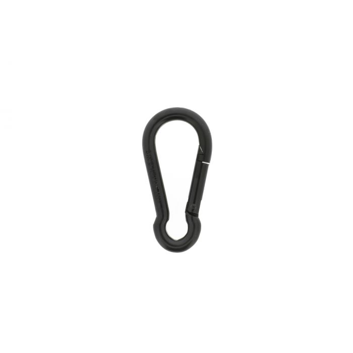 Carabiner 60x6mm galvanized black Carabiner 60x6mm galvanized black