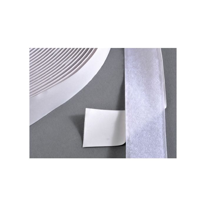 klittenband,LUS zelfklevend, 30 mm x 25 mtr wit klittenband,LUS zelfklevend, 30 mm x 25 mtr wit