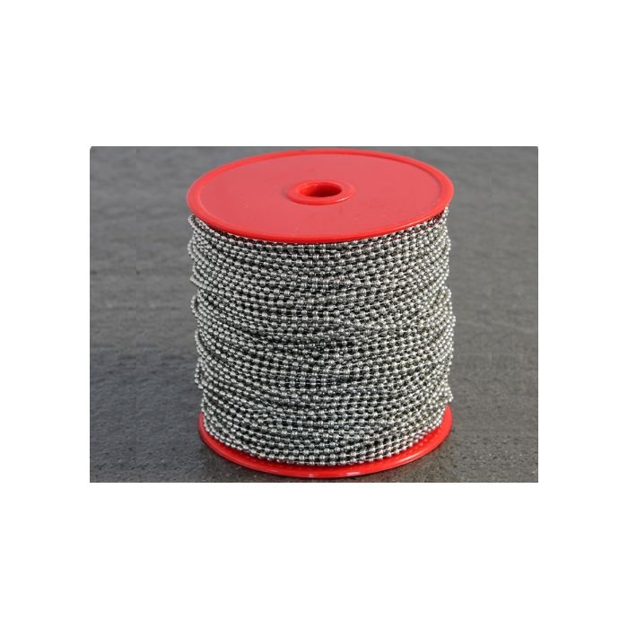 Ball chains 2,4 mm, 100 m on reel Stainless Steel Ball chains 2,4 mm, 100 m on reel Stainless Steel