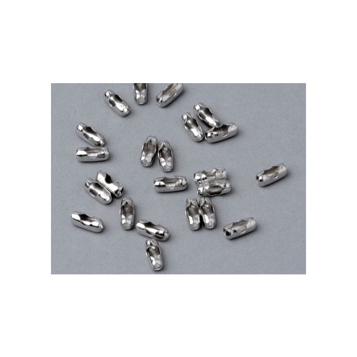 Ball chain connectors 3,2 mm nickel-plated Ball chain connectors 3,2 mm nickel-plated