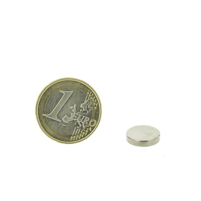 Magnetic disc 12mm diameter, thickness 2,5mm, N35