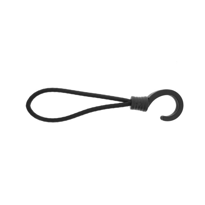 Qfix Bungee loop with large plastic hook 6x200 mm Qfix Bungee loop with large plastic hook 6x200 mm