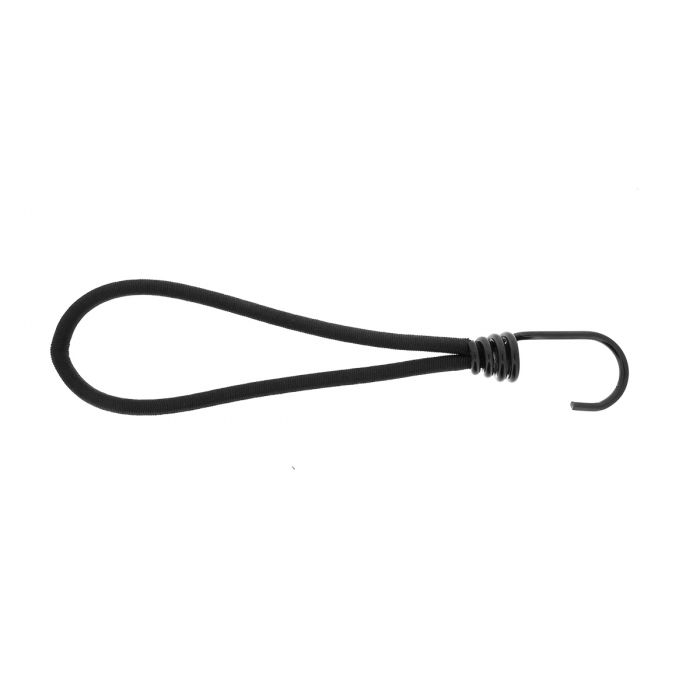 Qfix Bungee loop with hook Basic black 6x200 mm Qfix Bungee loop with hook Basic black 6x200 mm