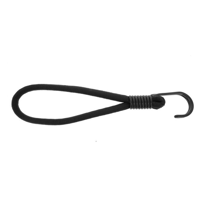 Qfix Bungee loop with hook SDH black 8x200 mm