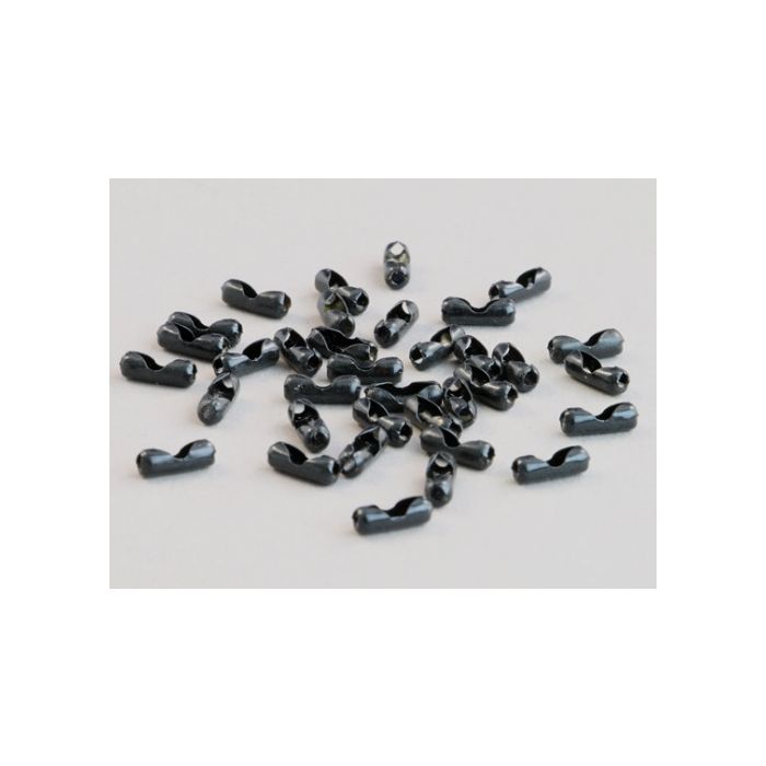Ball chain connectors 2,4 mm black Ball chain connectors 2,4 mm black