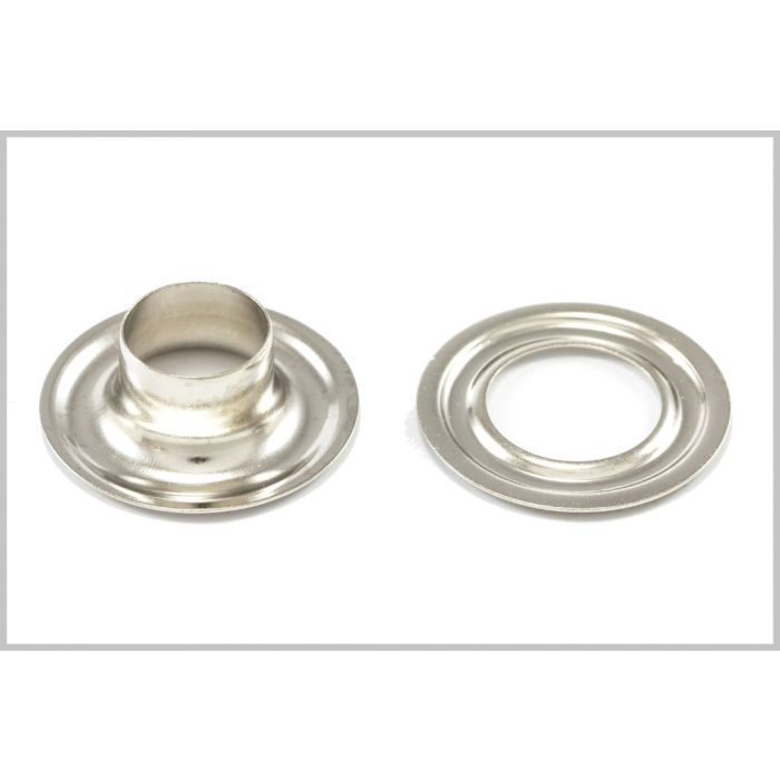 Qfix Grommets Classic 15 mm nickel plated brass per 250 Qfix Grommets Classic 15 mm nickel plated brass per 250