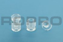 Plastic standoffs 13x13 transparent Acrylfix
