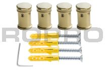 Standoffs Quattrofix gold 15x19 with allen screw