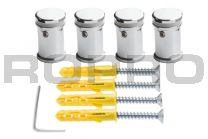 Standoffs Quattrofix chrome 15x19 with allen screw