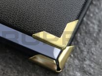 Corner protectors brass-plated 16x16 mm