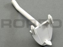 Display hooks, plastic single prong 50 mm