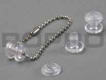 bookscrew transparent 12x5,5x0-6 mm