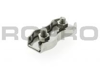 Duplexklem 8mm RVS 304