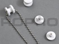 Boekschroef kunststof+gat wit 6 x 3,5 mm