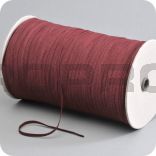flat elastic, width 5 mm, textile clad, bordeaux-red, rolls