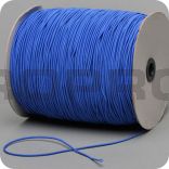 elastic cord, thickness 2 mm, textil braided, middle-blue, r