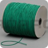 elastic cord, thickness 2 mm, textil braided, dark-green, ro