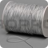 elastic cord, thickness 2 mm, silver, rolls with 400 m