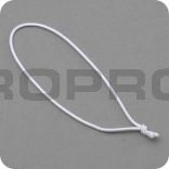 elastic with knot, length 150/300 mm, white