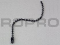 Ball chains with connector 2,4 x 102 mm black