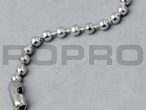 Ball chains with connector 2,4 x 150 mm nickel-plated