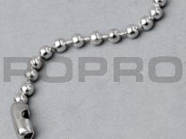 Ball chains with connector 2,4 x 800 mm nickel-plated